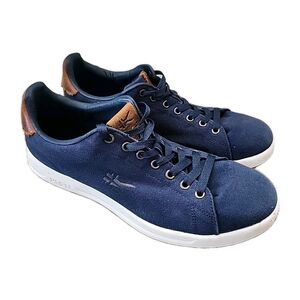 Kuru Foam Shoes Mens Size 10.5 Navy Canvas Low Top Sneakers Kurucloud Comfort